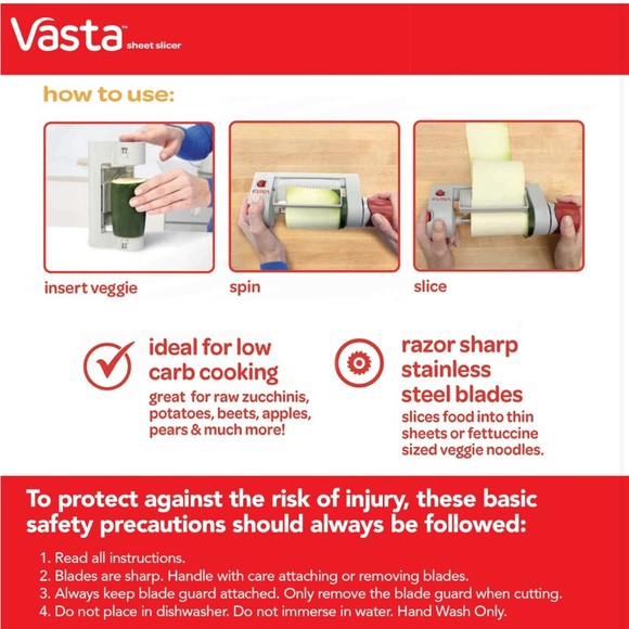 Vasta veggie & fruit sheet slicer - Picture 5 of 6